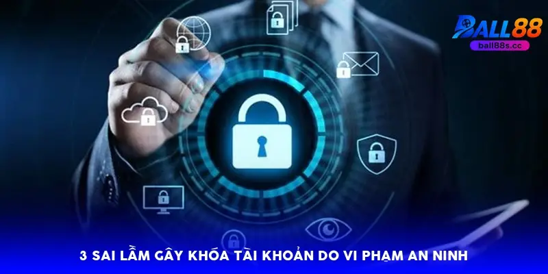 3 sai lầm gây khóa tài khoản do vi phạm an ninh