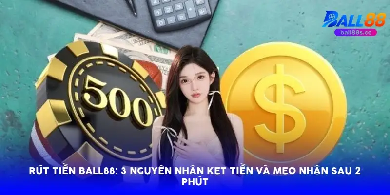 Rút tiền Ball88: 3 nguyên nhân kẹt tiền và mẹo nhận sau 2 phút