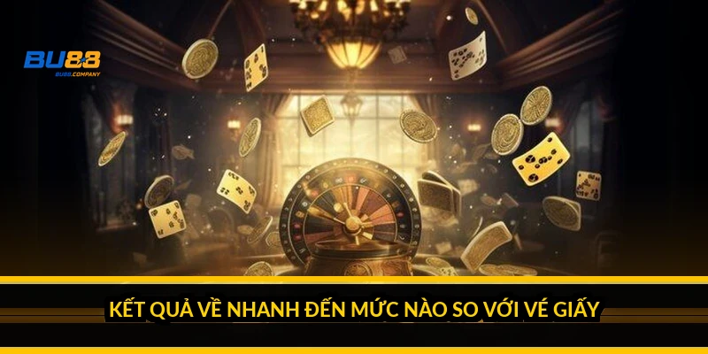 Kết quả về nhanh đến mức nào so với vé giấy?