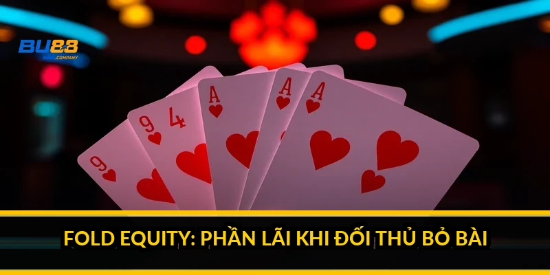 Fold equity: phần lãi khi đối thủ bỏ bài