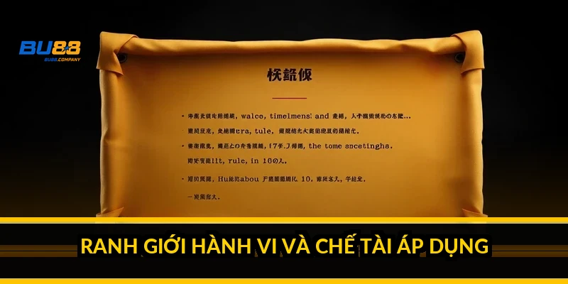 Ranh giới hành vi và chế tài áp dụng