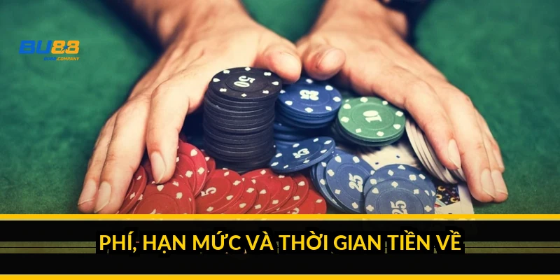 Phí, hạn mức và thời gian tiền về